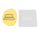 Fishing Hat Cookie Cutter | Stamp | Stencil #1 Boys/ Army / Outdoorsman Cookie Cutter Lady 2 Inch Small Cupcake Stamp Only Yes