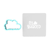 Fit Shaced Cookie Cutter | Stamp | Stencil #1 Cookie Cutter Lady MINI - 2 Inches (5cm) **BUNDLE** Cutter + Stencil 