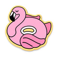 Flamingo Pool Float Cookie Cutter | Stamp | Stencil #1