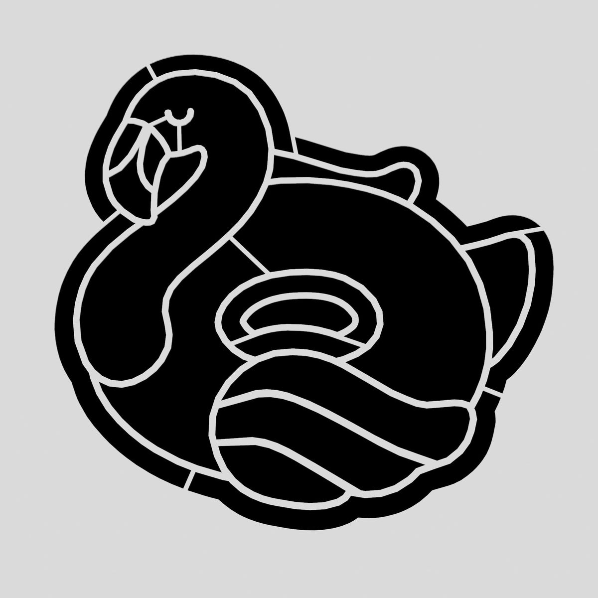 Flamingo Pool Float Cookie Cutter | Stamp | Stencil #1