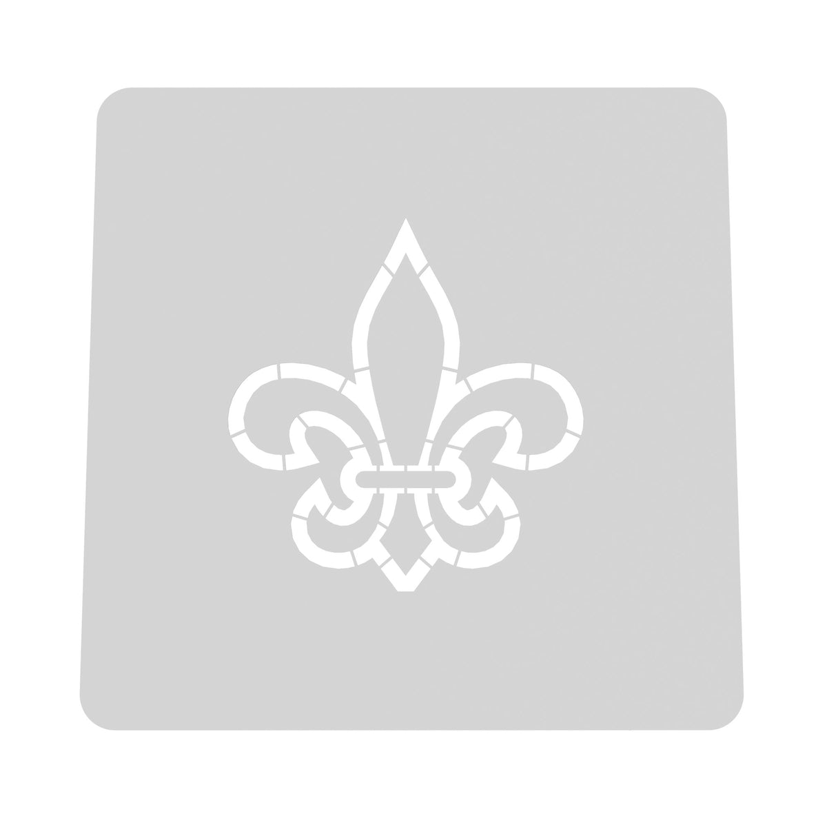 Fleur De Lis Cookie Cutter | Stamp | Stencil #1 Boys/ Army / Outdoorsman Cookie Cutter Lady MINI - 2 Inches (5cm) Stencil ONLY 