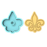 Fleur De Lis Cookie Cutter | Stamp | Stencil #1 Boys/ Army / Outdoorsman Cookie Cutter Lady 