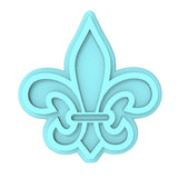 Fleur De Lis Cookie Cutter | Stamp | Stencil #1 Boys/ Army / Outdoorsman Cookie Cutter Lady MINI - 2 Inches (5cm) Stamp ONLY 