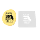 Florida America's Mullet Cookie Cutter | Stamp | Stencil #1