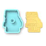 Florida America's Mullet Cookie Cutter | Stamp | Stencil #1