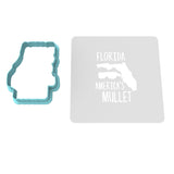 Florida America's Mullet Cookie Cutter | Stamp | Stencil #1