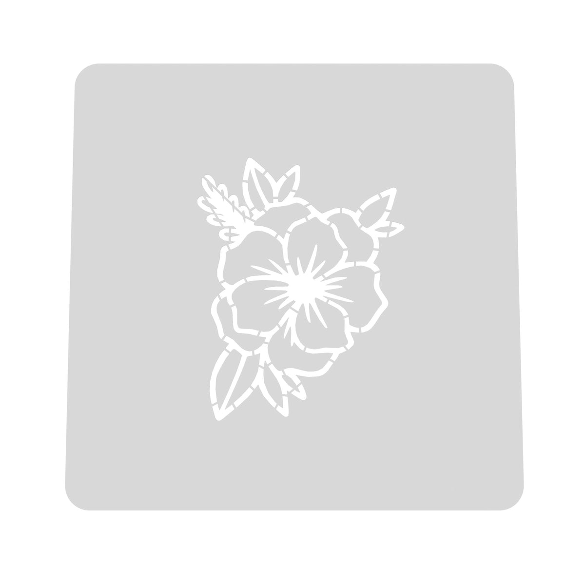 Flower Cookie Cutter | Stamp | Stencil #1 Animals & Dinosaurs Cookie Cutter Lady MINI - 2 Inches (5cm) Stencil ONLY 