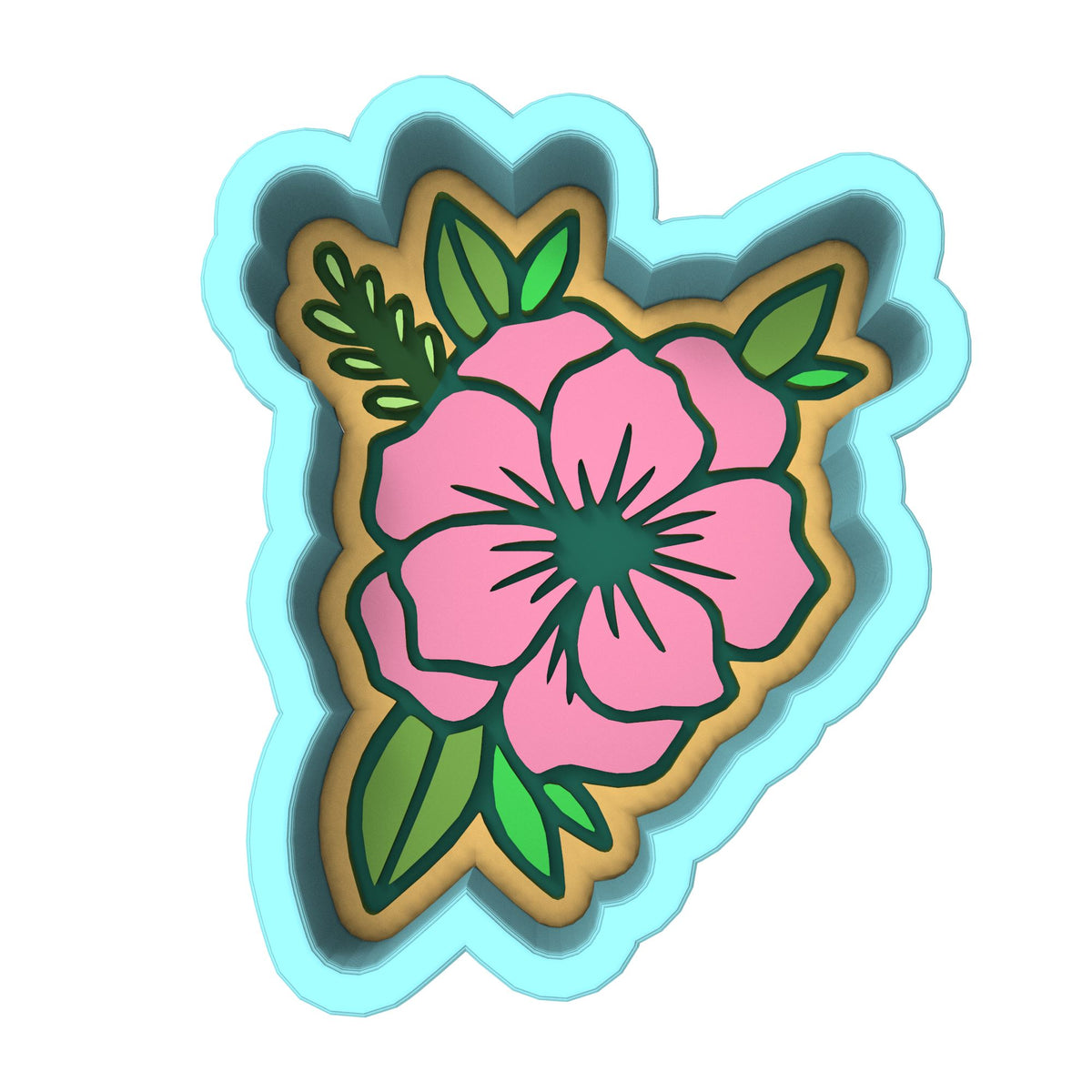 Flower Cookie Cutter | Stamp | Stencil #1 Animals & Dinosaurs Cookie Cutter Lady 