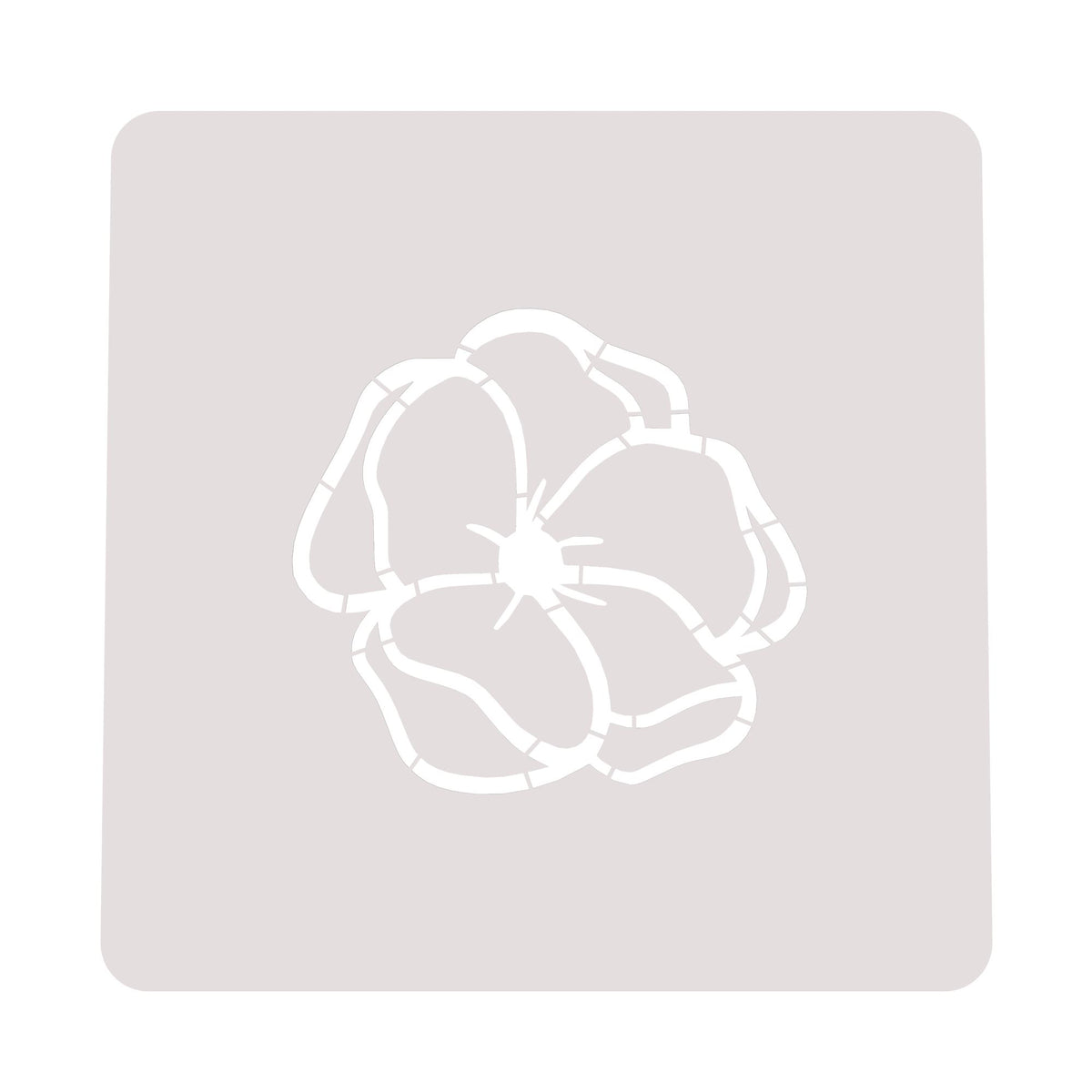Flower Cookie Cutter | Stamp | Stencil #2 Animals & Dinosaurs Cookie Cutter Lady MINI - 2 Inches (5cm) Stencil ONLY 