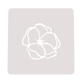 Flower Cookie Cutter | Stamp | Stencil #2 Animals & Dinosaurs Cookie Cutter Lady MINI - 2 Inches (5cm) Stencil ONLY 