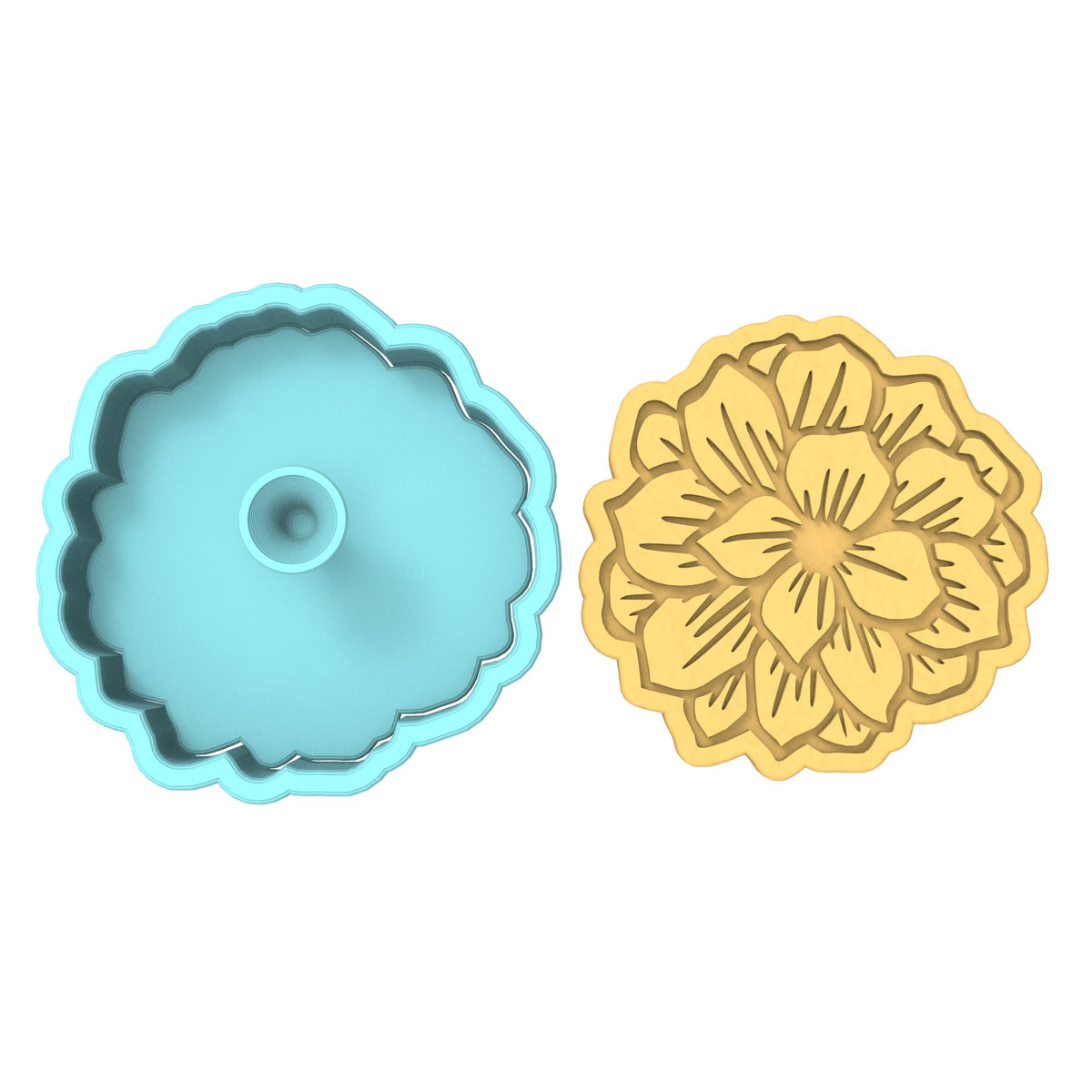 Flower Cookie Cutter | Stamp | Stencil #4 Animals & Dinosaurs Cookie Cutter Lady 
