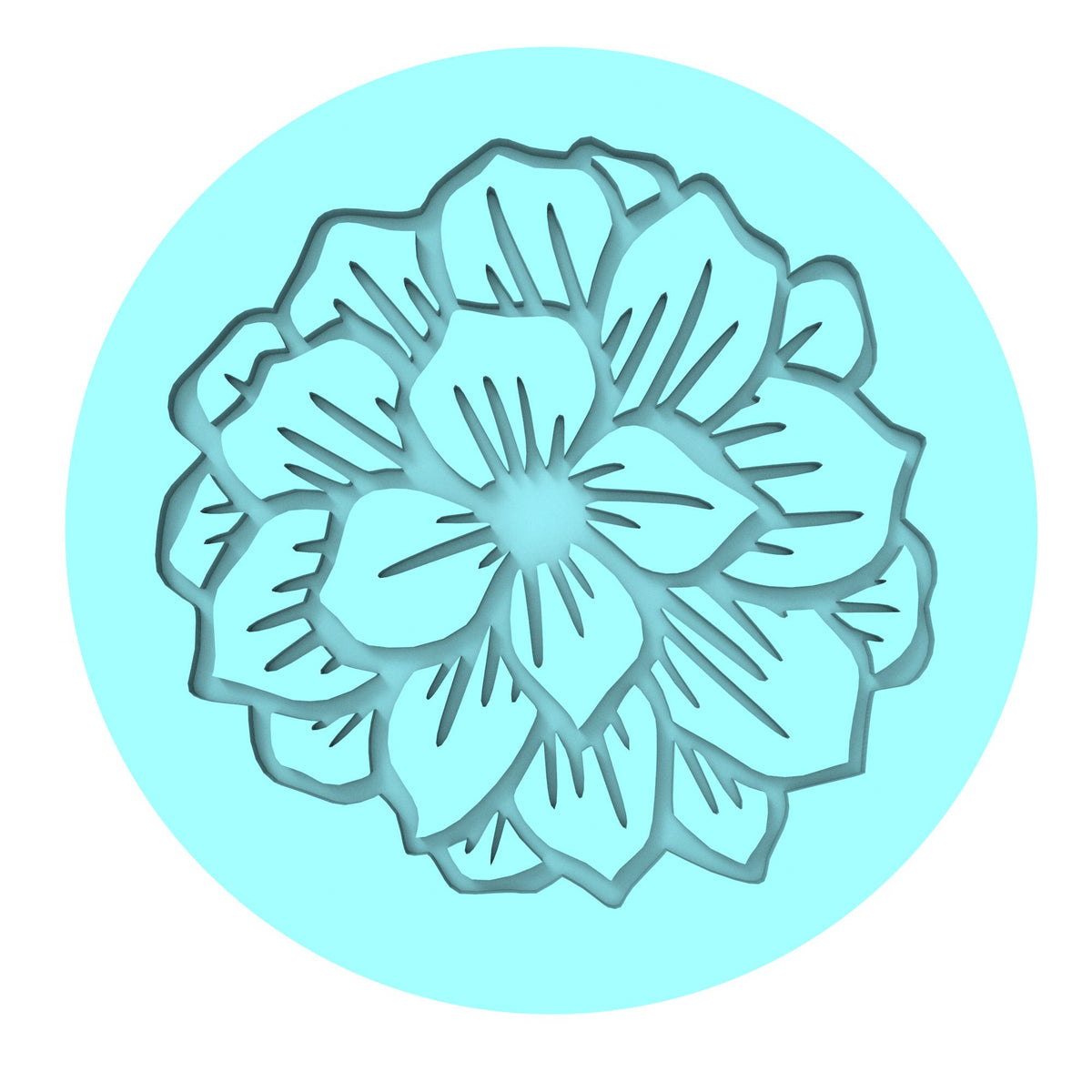 Flower Cookie Cutter | Stamp | Stencil #4 Animals & Dinosaurs Cookie Cutter Lady MINI - 2 Inches (5cm) Debosser ONLY 
