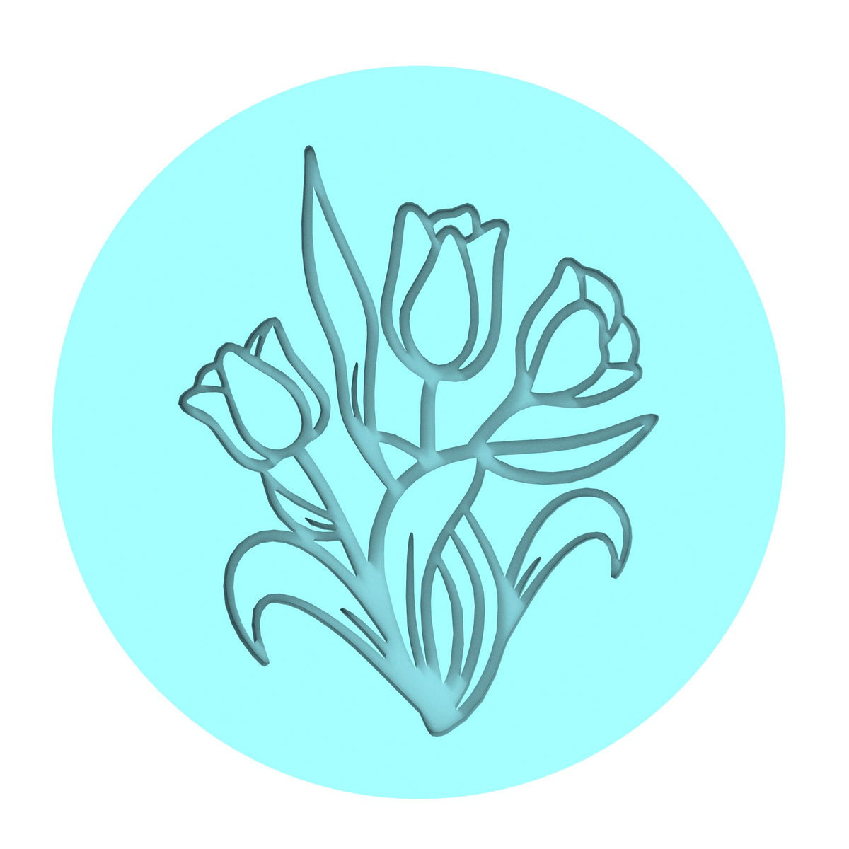 Flower Cookie Cutter | Stamp | Stencil #5 Animals & Dinosaurs Cookie Cutter Lady MINI - 2 Inches (5cm) Debosser ONLY 