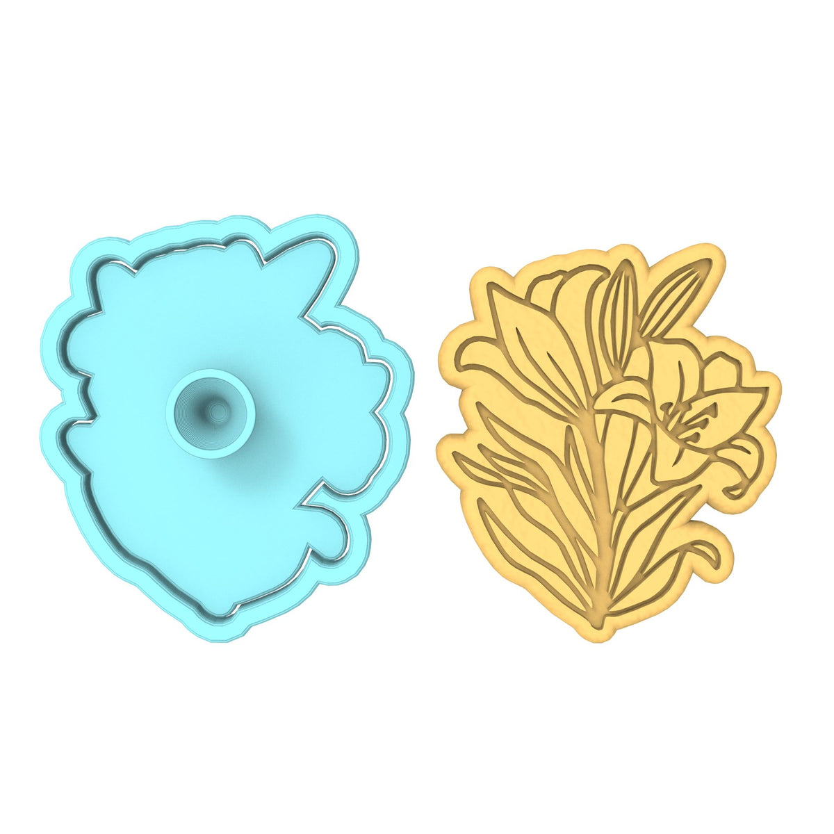 Flower Cookie Cutter | Stamp | Stencil #6 Animals & Dinosaurs Cookie Cutter Lady 