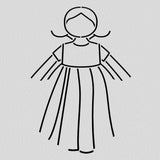 Flower Fairy Cookie Cutter | Stamp | Stencil