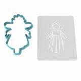Flower Fairy Cookie Cutter | Stamp | Stencil