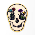 Flowered Skull Cookie Cutter | Stamp | Stencil #1