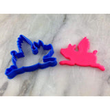 Flying Pig Cookie Cutter Outline #1 - Animals & Dinosaurs