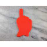 Foam Finger Cookie Cutter Outline #1 Sports Cookie Cutter Lady 