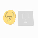 Football Field Goal Cookie Cutter | Stamp | Stencil #1