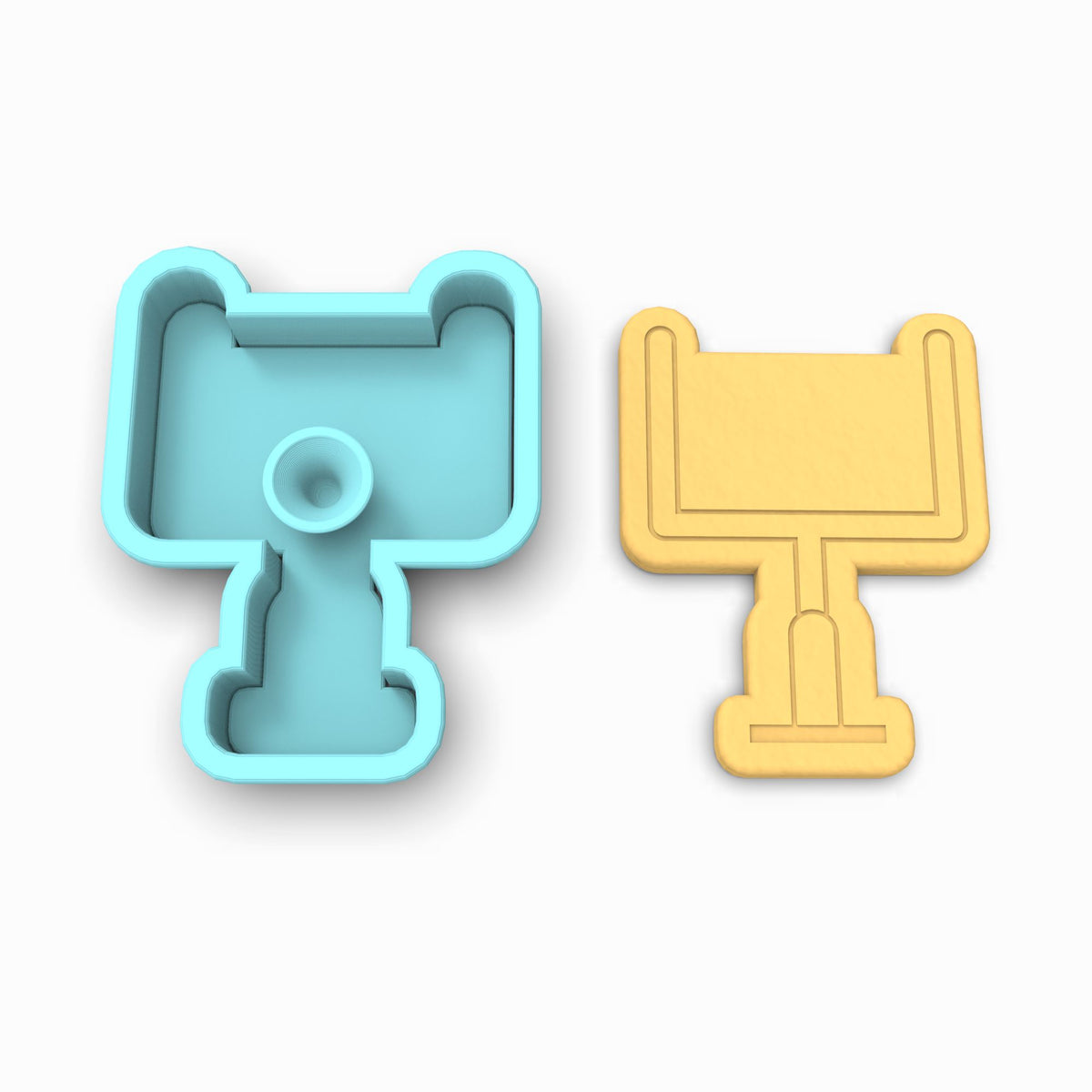 Football Field Goal Cookie Cutter | Stamp | Stencil #1