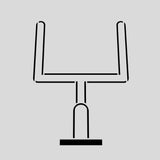 Football Field Goal Cookie Cutter | Stamp | Stencil #1