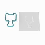 Football Field Goal Cookie Cutter | Stamp | Stencil #1