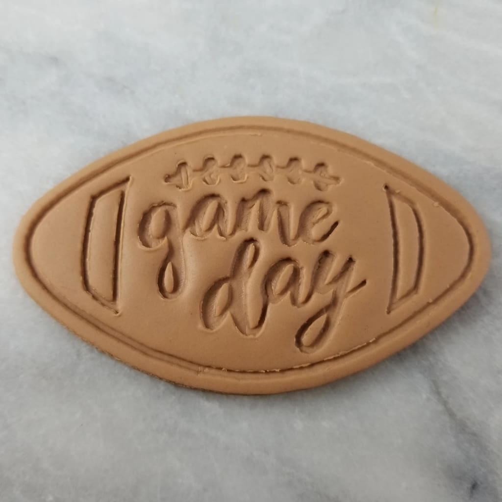 Football Game Day Cookie Cutter Stamp & Outline #1