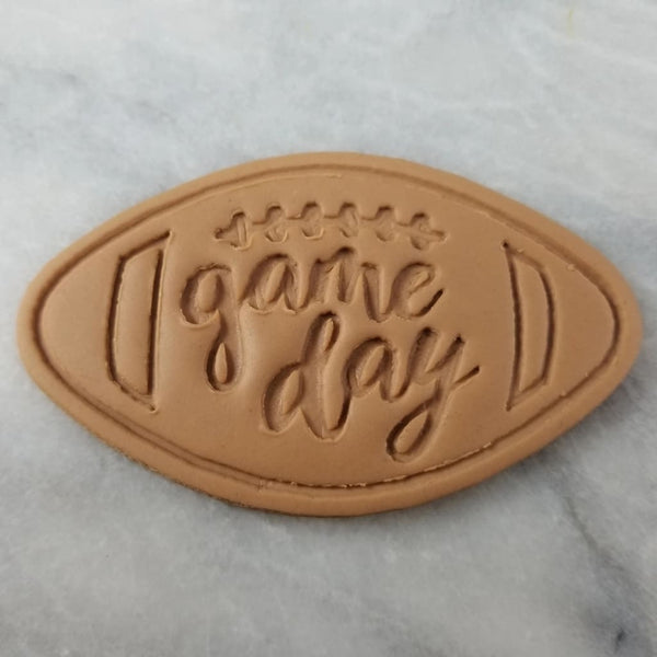 Football Game Day Cookie Cutter Stamp & Outline #1