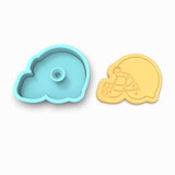 Football Helmet Cookie Cutter | Stamp | Stencil #2