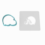 Football Helmet Cookie Cutter | Stamp | Stencil #2