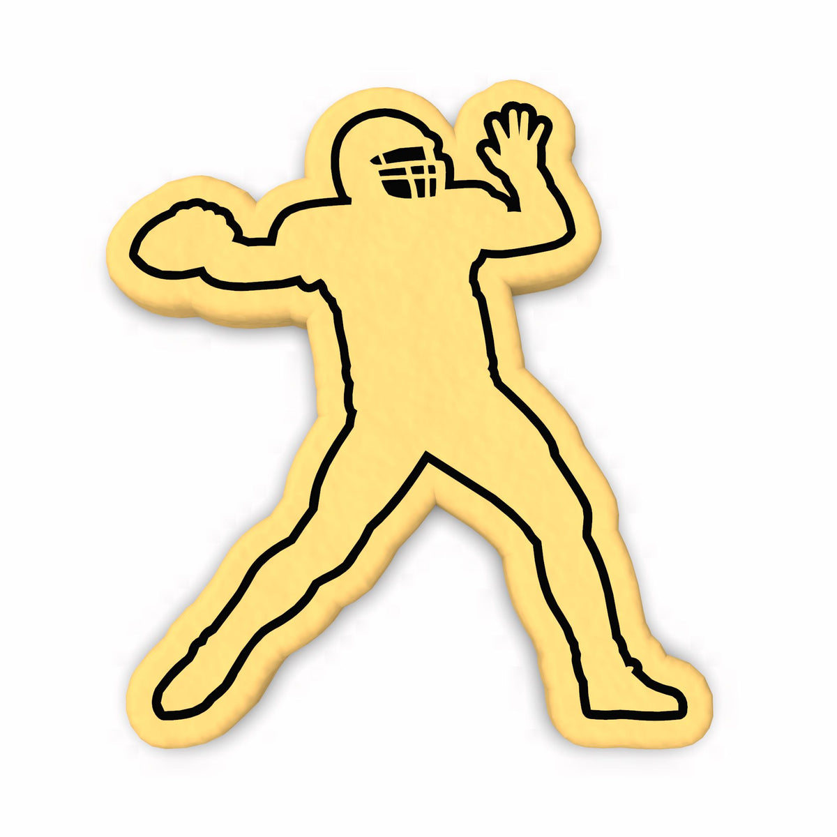 Football Quarterback Cookie Cutter | Stamp | Stencil #1