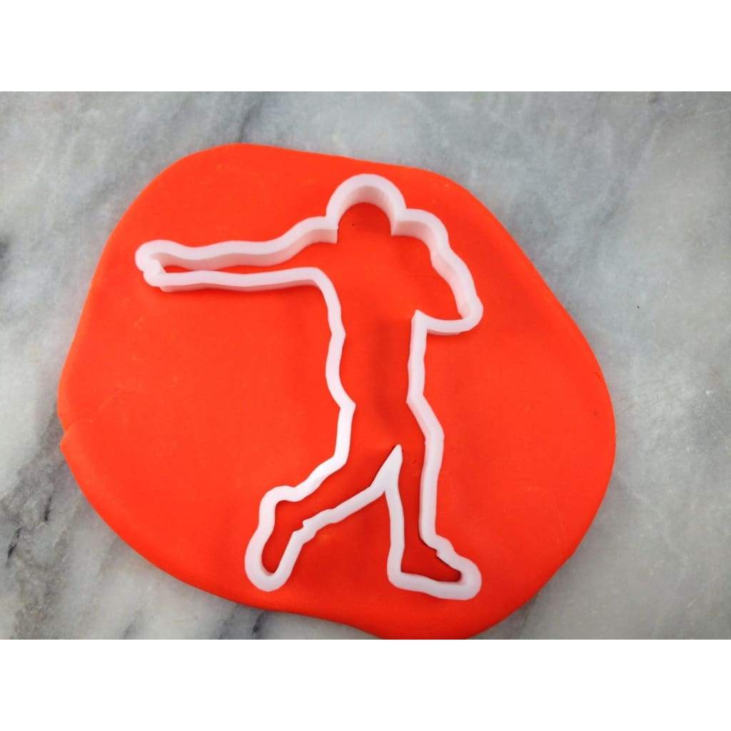 Football Stiff Arm Player Cookie Cutter Outline - Sports