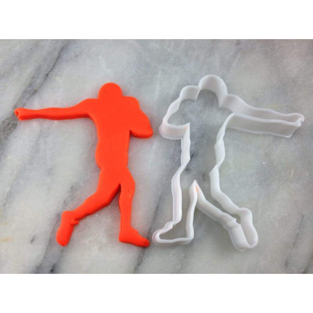Football Stiff Arm Player Cookie Cutter Outline - Sports