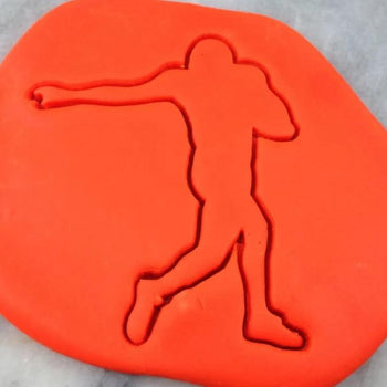 Football Stiff Arm Player Cookie Cutter Outline - Sports