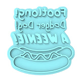 Footlong Dodger Dog Weenie Cookie Cutter | Stamp | Stencil #1 4th of july Cookie Cutter Lady MINI - 2 Inches (5cm) Stamp ONLY 