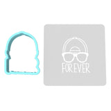 Forever Sandlot Cookie Cutter | Stamp | Stencil #1 4th of july Cookie Cutter Lady MINI - 2 Inches (5cm) **BUNDLE** Cutter + Stencil 