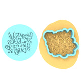 Forget the Eggs Give Me Carats Cookie Cutter | Stamp | Stencil #1 Animals & Dinosaurs Cookie Cutter Lady MINI - 2 Inches (5cm) **BUNDLE** Cutter + Debosser 