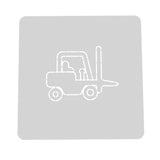 Forklift Cookie Cutter | Stamp | Stencil #1 transportation Cookie Cutter Lady MINI - 2 Inches (5cm) Stencil ONLY 