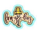 Fra Gee Lay Leg Cookie Cutter | Stamp | Stencil #2