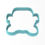 Frankenstein Face Cookie Cutter Outline & Stamp 2