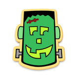 Frankenstein Face Cookie Cutter Outline & Stamp 3