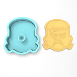 Frankenstein Face Cookie Cutter | Stamp | Stencil #1 Halloween / Fall Cookie Cutter Lady 