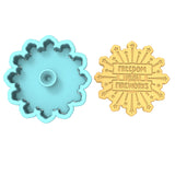 Freedom and Fireworks Cookie Cutter | Stamp | Stencil #1