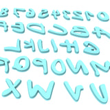 Friendly Font Letter Cookie Stamps Set Letters/ Numbers/ Shapes Cookie Cutter Lady 