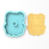 Frog Cookie Cutter | Stamp | Stencil #1