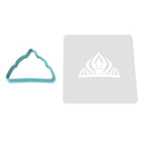 Tiara Cookie Cutter | Stamp | Stencil #1