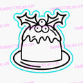 Fruit Cake Cookie Cutter | Stamp | Stencil #1