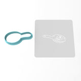 Frying Pan Cookie Cutter | Stamp | Stencil #1