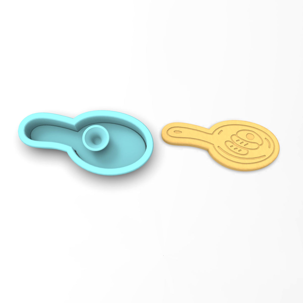 Frying Pan Cookie Cutter | Stamp | Stencil #1